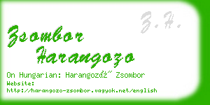 zsombor harangozo business card