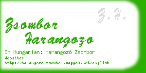 zsombor harangozo business card